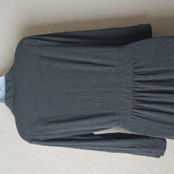 4/$30 NY&Co Collection Womens wrap dress Gray and Longsleeve ** - Picture 6 of 7